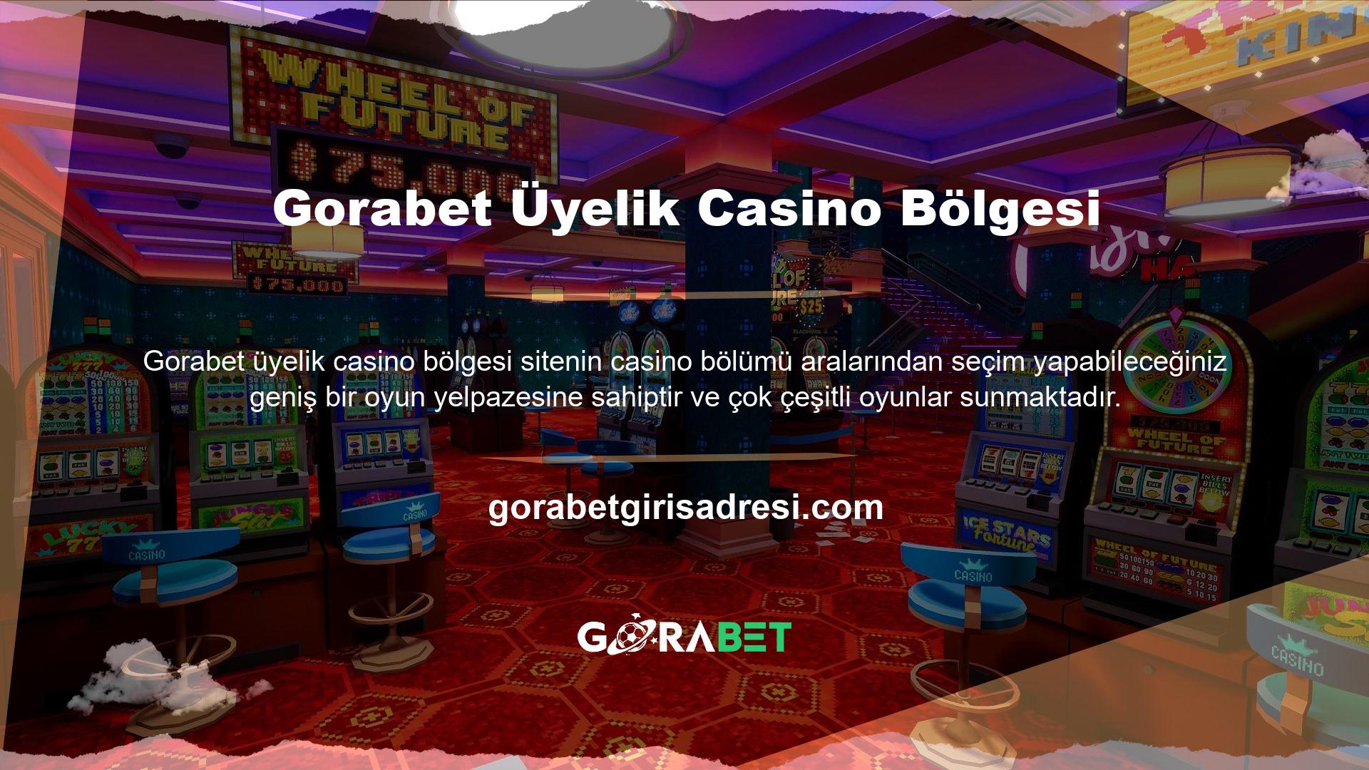 Site, müşteri memnuniyeti odaklı olarak online casino veya canlı casino seçenekleri sunmaktadır