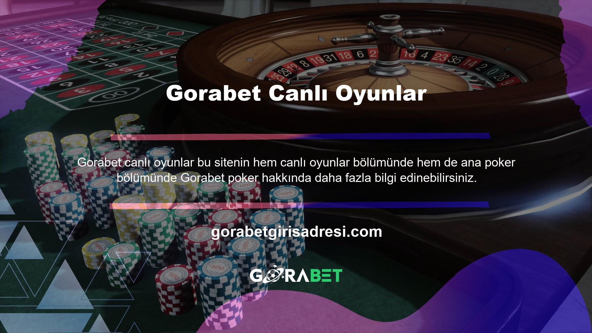 Ana poker bölümünde Türk Pokeri, Omaha Hold'em ve Texas Hold'em gibi oyun seçenekleri bulunmaktadır